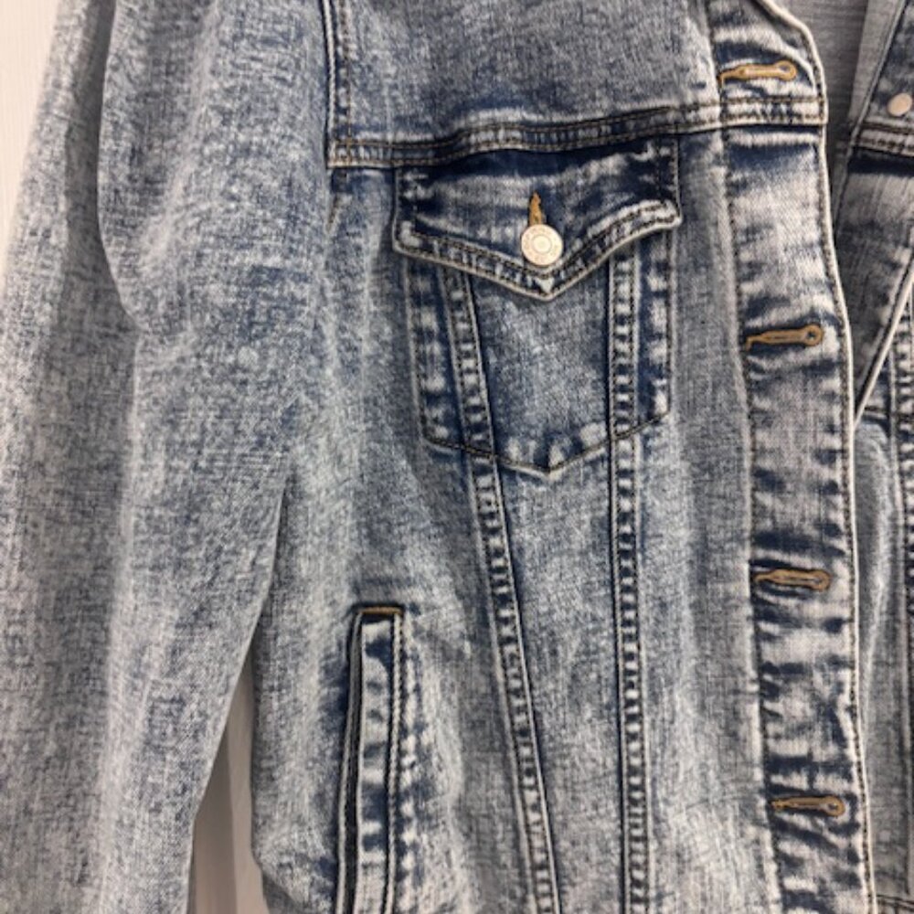 GAP Denim Puff Sleeve Jacket - Picture 4 of 5